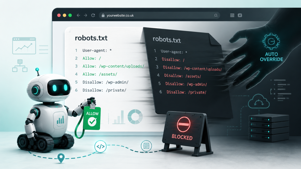 Why is my robots.txt file different to the one I created?